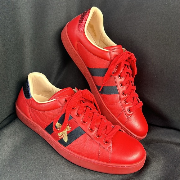 Gucci | Shoes | Gucci Ace Bee Embroidered Mens Sneakers